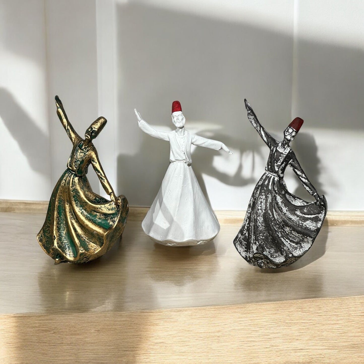 Sufi Whirling Dervish Sculpture – Antique Finish