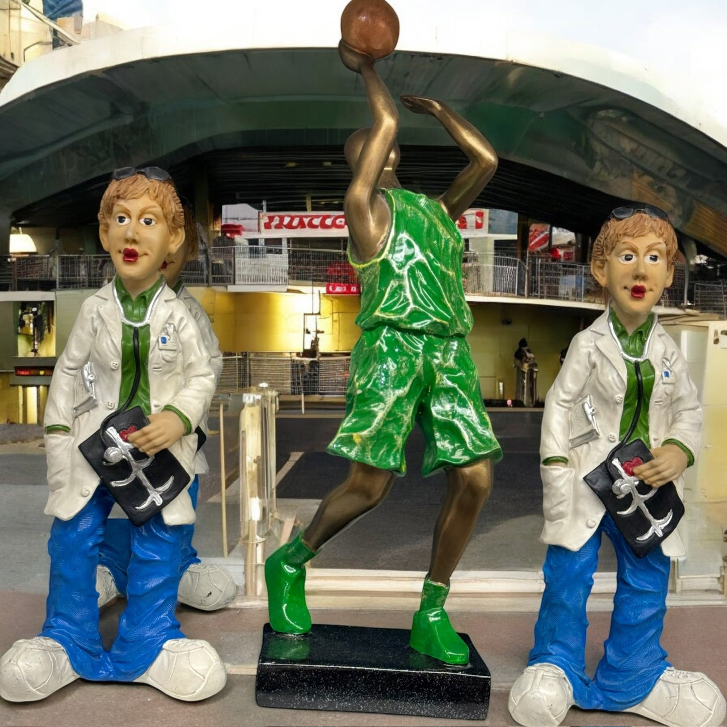 Sports Enthusiast and a Doctor Trio – Decorative Collectibles for Home or Office