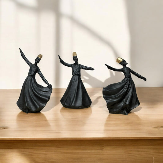 Sufi Whirling Dervish Sculpture – Antique Finish